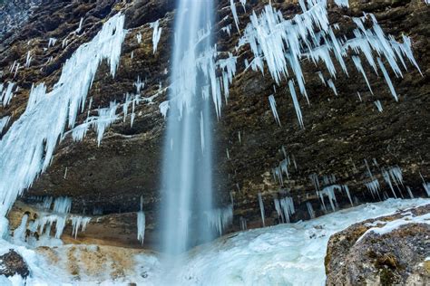 Pericnik Waterfall Frozen Winter Travelsloveniaorg All You Need To