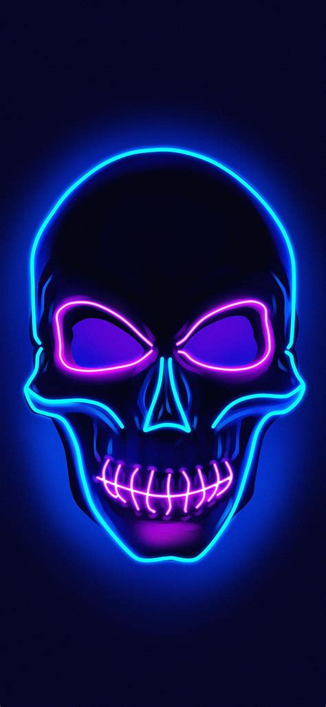 Top More Than 81 Neon Skull Wallpaper Super Hot Incdgdbentre