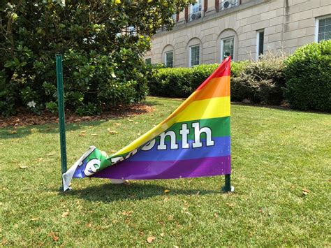 Triad City Beat City Of Winston Salems Progress Pride Flag Vandalized