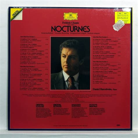 Chopin Nocturnes Daniel Barenboim Lpダブル盤 Gatefold 売り手