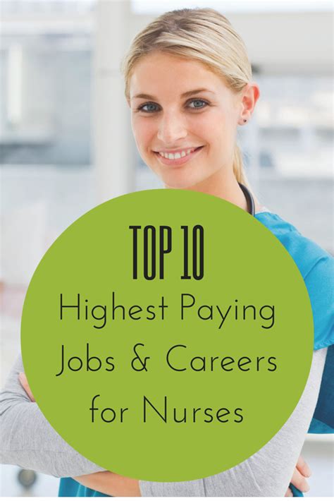Top 10 Highest Paying Nursing Jobs Nurse Jobs Nursing Jobs Best