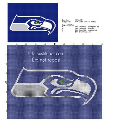 The chart can be downloaded to your computer where you can print and store it. Seattle Seahawks NFL National Football League team logo ...