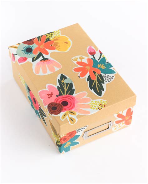 Diy Floral Decoupage Storage Box The Crafted Life