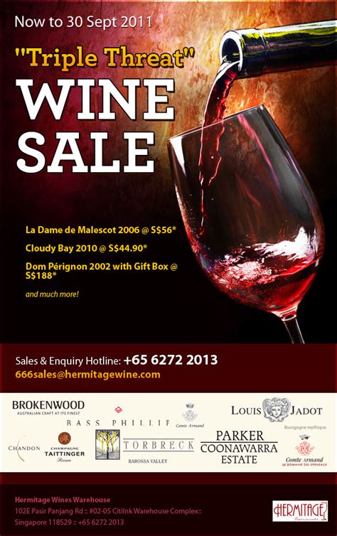 Triple Threat Wine Promotion By Hermitage Wines Great Deals Singapore