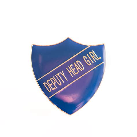 Enamel Shield Pin Badge Deputy Head Girl London Emblem