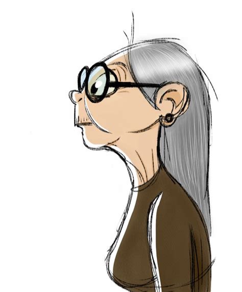old lady sketch on ipad character design animation character design character illustration