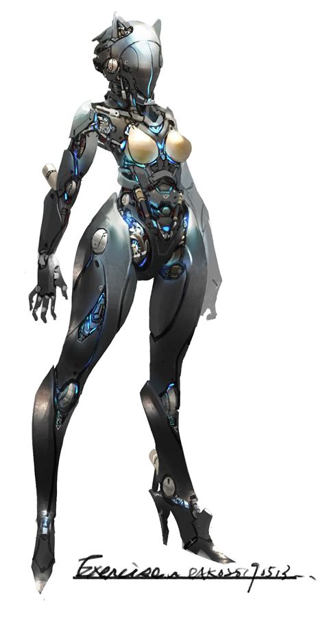 Artstation 20190513 Hu Dako Robot Concept Art Female Robot