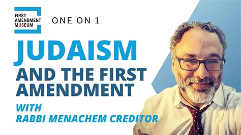 One On 1 With Rabbi Menachem Creditor YouTube