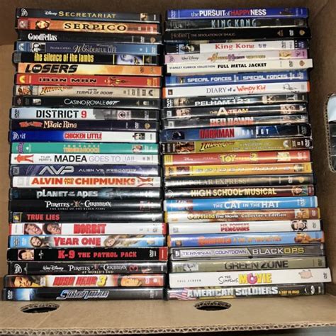 50 Lot Dvd Movies Assorted Bulk Free Shipping Video Dvds Lot 1 9999