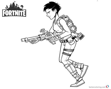 Fortnite coloring pages | print and color.com. Fortnite Coloring Pages Inktober Sketch - Free Printable ...