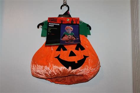 Totally Ghoul Toddler Pumpkin Vest Halloween Costume New Size 1 2 Years