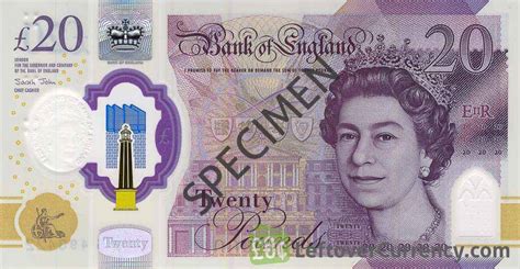 2020 Series Unc Banknotes 20 Pounds Bank Of England Great Britain