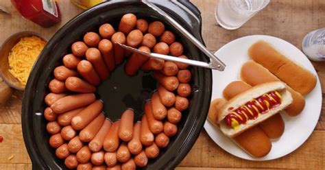 Line Hot Dogs Upright In Slow Cooker And Get Ready For Easiest Recipe