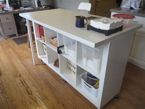 Extendable Kitchen Island Using Expedit And Linmon IKEA Hackers