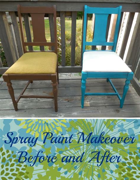 Spray Paint Makeover Wood Chair Diy Painted Wood Chairs Diy Chair