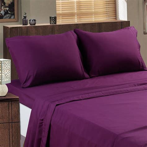 Microfiber Bed Sheet Set Made Of 1800 Thread Count 100 Microfiber P