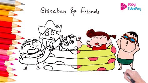 Nohara family fight with toppema muppet (a talking doll from magic world) against two gay 'witch' men makao and joma, who. Colouring Shin Chan and Action Kamen, Shin Chan colouring ...