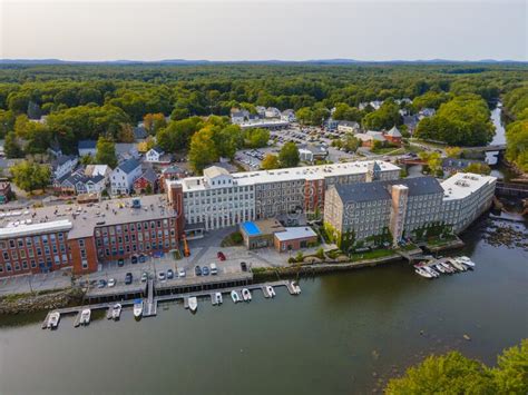 Newmarket Town Aerial View Nh Usa Stock Photo Image Of Building