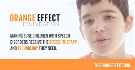 The Orange Effect Foundation Flips The Script For Kids With Speech