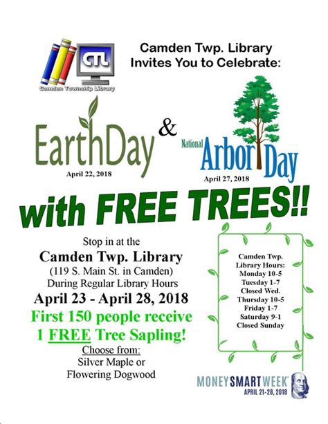 Earth Day Arbor Day 2018 — Camden Township Library