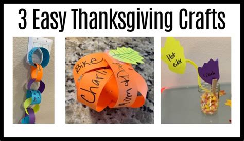 3 Paper Craft Ideas For Thanksgiving Easy And Fun Projects On