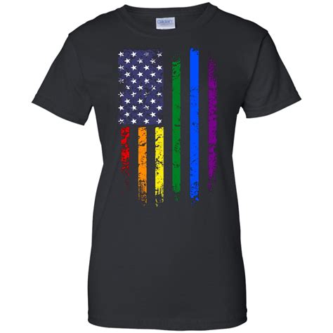 Rainbow American Flag T Shirt Gay Pride Day Shirts Shirt Design Online