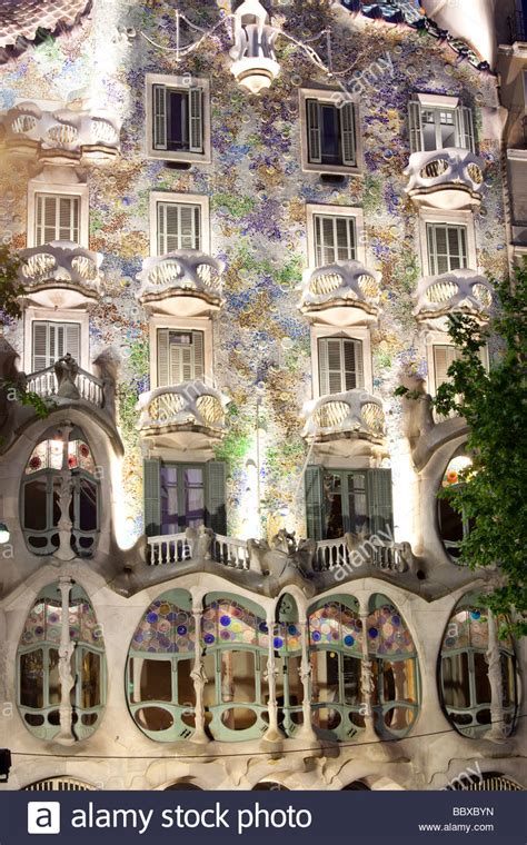 Casa Batllo Gaudi Barcelona Spain Stock Photo Alamy
