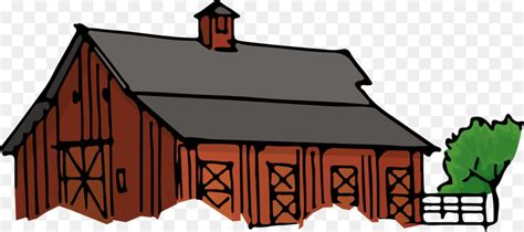 Cattle Silo Farm Barn Clip Art Vector Red House Png Download 1200