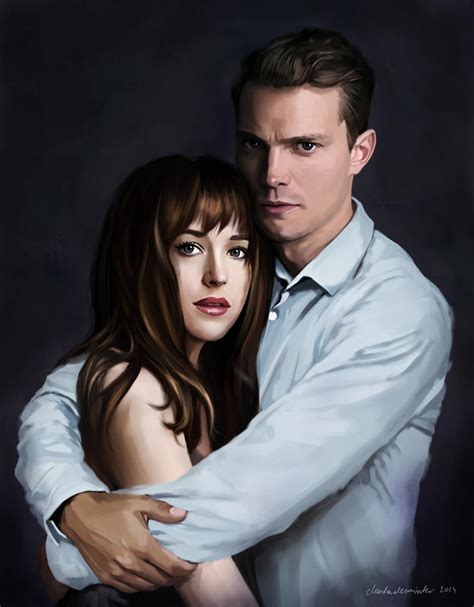 Fifty Shades Of Grey Christian And Anastasia By Martadewinter On