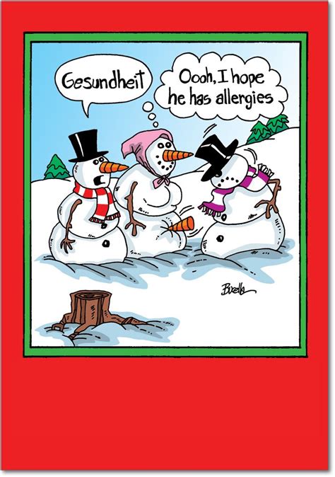 1192 gesundheit funny merry christmas greeting card with 5 x 7 envelope by nobleworks
