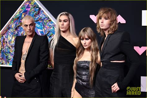 Maneskin Rocks Black Outfits On MTV VMAs 2023 Red Carpet Ahead Of Their