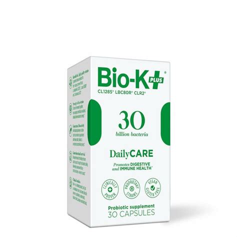 Bio K Daily Care Probiotic Supplement Capsules For Adult Men And