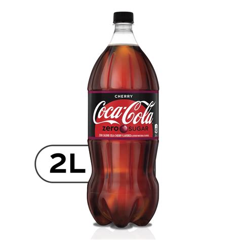 Coca Cola Zero Cherry Diet Soda Soft Drink 2 Liters
