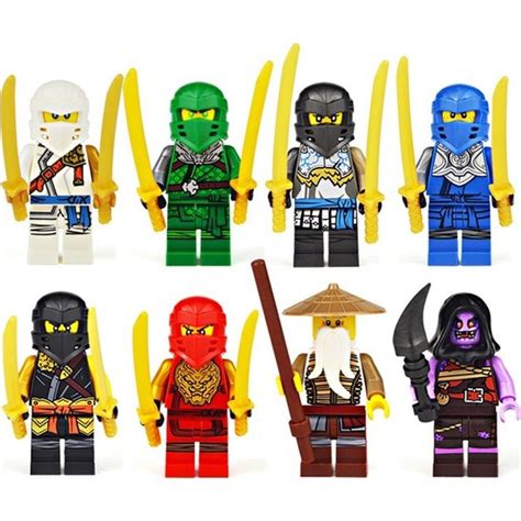 Xinh Lego Uyumlu Ninjago 8 Li Mini Figür Set Yeni Altın Fiyatı