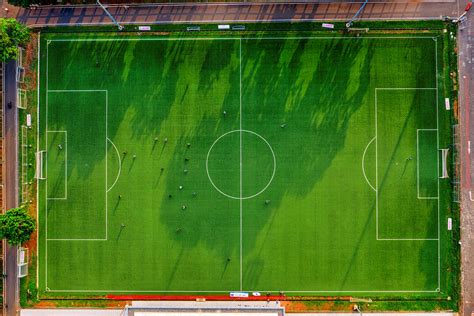 Birds Eye View Of A Soccer Field · Free Stock Photo
