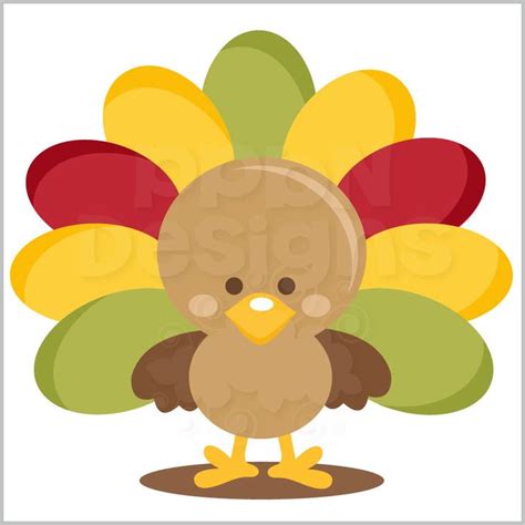 Turkey Svg Cutting File Thanksgiving Svg Cuts Cute Clip Art Clip Art