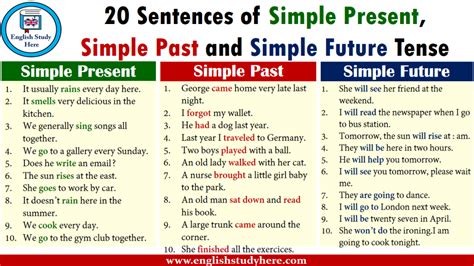 20 Sentences Of Simple Future Tense In English Archives English Study