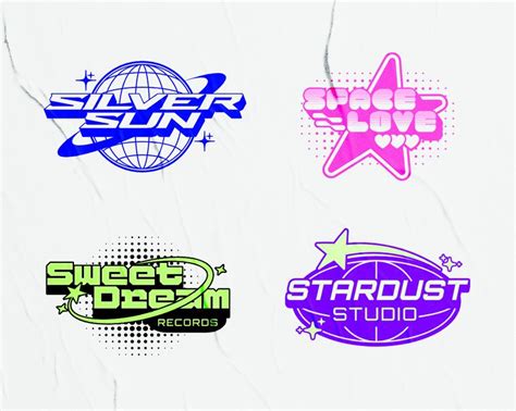 Y2k Flash Sheet Neon Techno Logo Design Template — Customize It In Kittl