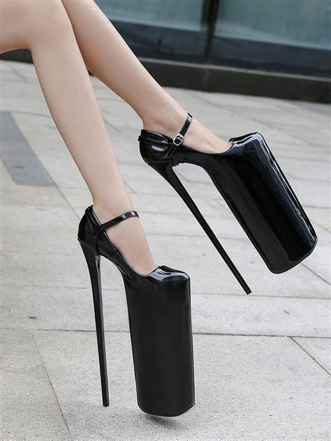 women sexy shoes black platform sky high heels milanoocom