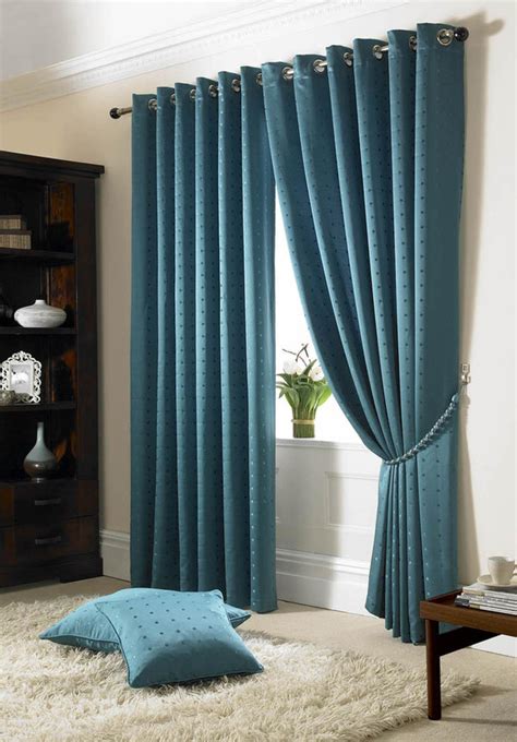 Madison Eyelet Lined Curtains Teal Uk Delivery Terrys Fabrics