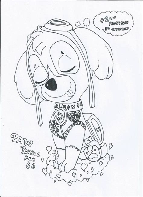 Paw patrol coloring pages can help your kids appreciate real life heroes. Paw Patrol Coloring Pages Skye - Coloring Home