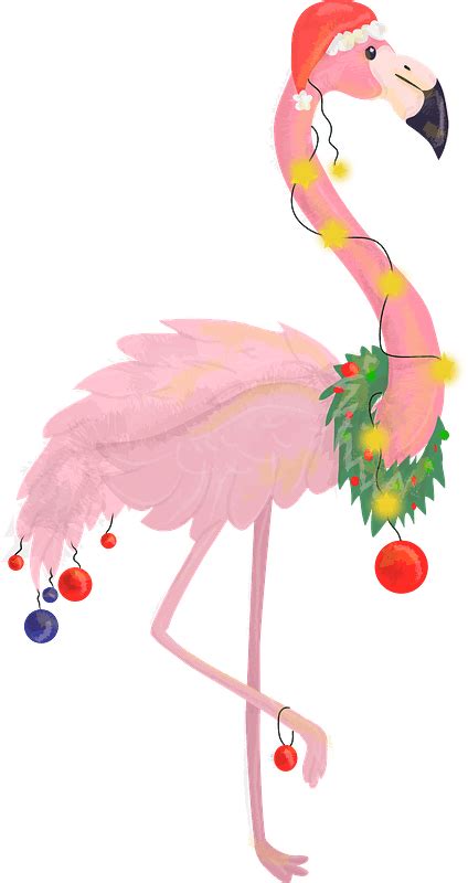 Christmas Flamingo Clipart Free Download Transparent Png Creazilla