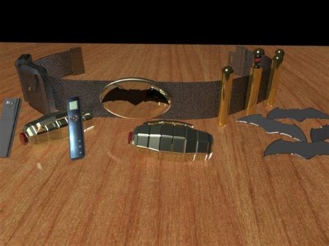 3d Printed Batmans Utility Belt Finished By Jason Pinshape