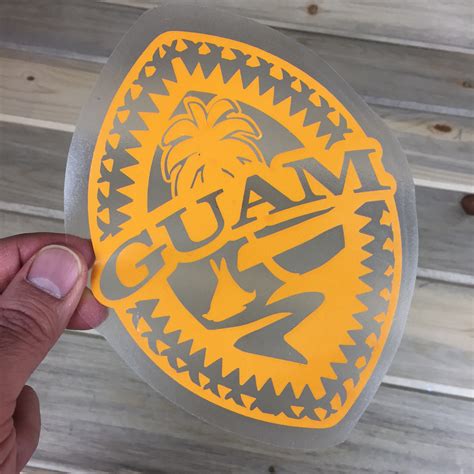 Tribal Guam Seal Vinyl Decal 5x6