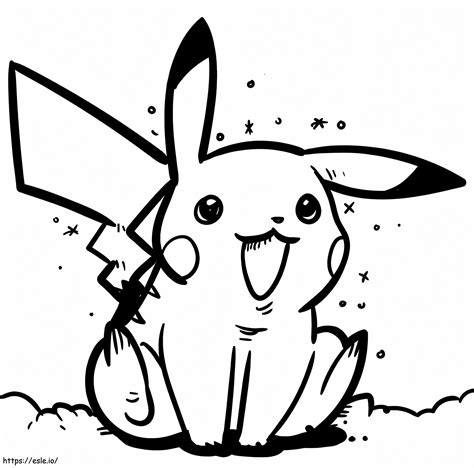 Pikachu For Kid Coloring Page