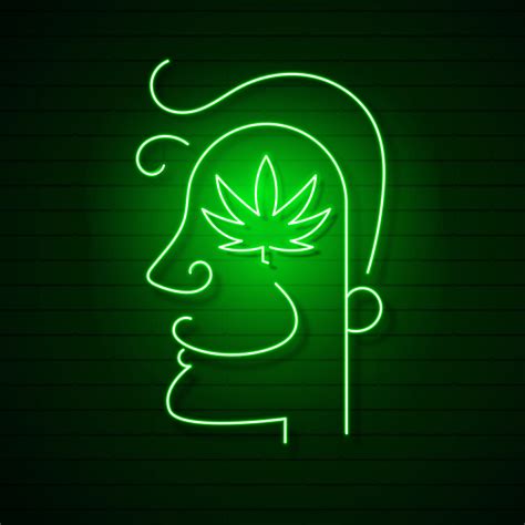 Medical Cannabis Logo Leaf Glowing Neon Sign 632806 Vector Art At Vecteezy