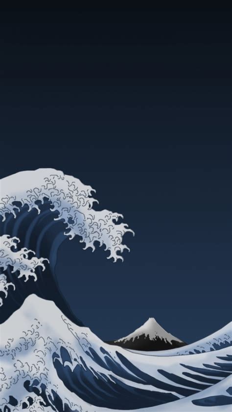 The Great Wave Off Kanagawa Phone Wallpaper Mobile Abyss