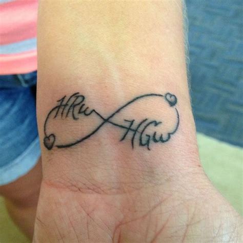 Husband Wife Infinity Tattoos Love Infinity Tattoo Name Designs Great