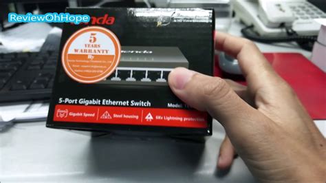 Unbox Tenda Port Gigabit Ethernet Switch Model Teg D Youtube