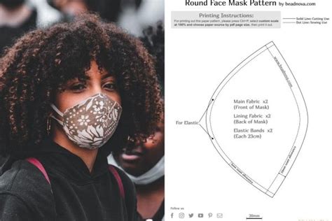 Free face mask pattern for sewing pleated fabric face masks with diy fabric ties or elastic loops. Printable 3D Face Mask Patterns (Olson & Pleated) & Sewing ...